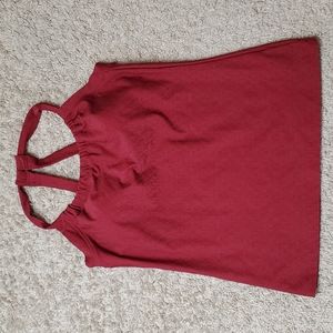 Prana Women tank top sleeveless sport running hiking gym padding insert sz M